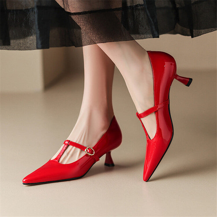 Lunira Genuine Leather Heels