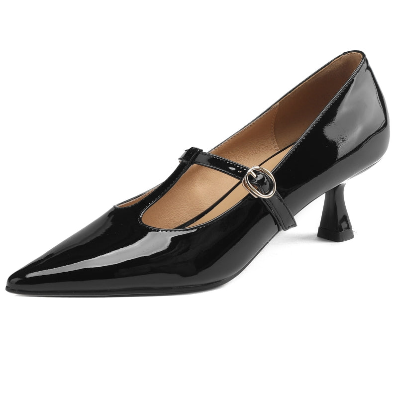 Lunira Genuine Leather Heels
