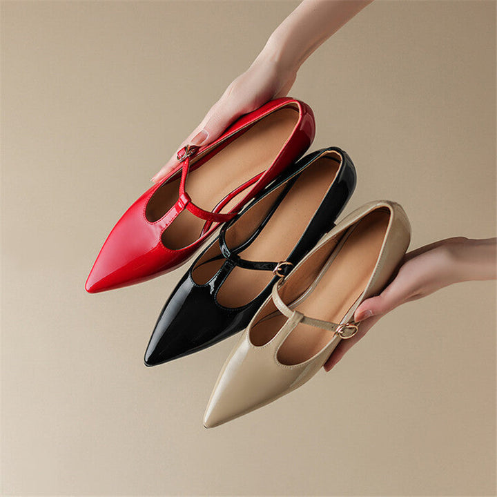 Lunira Genuine Leather Heels