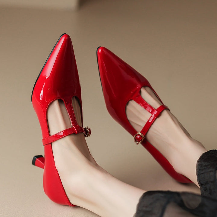 Lunira Genuine Leather Heels