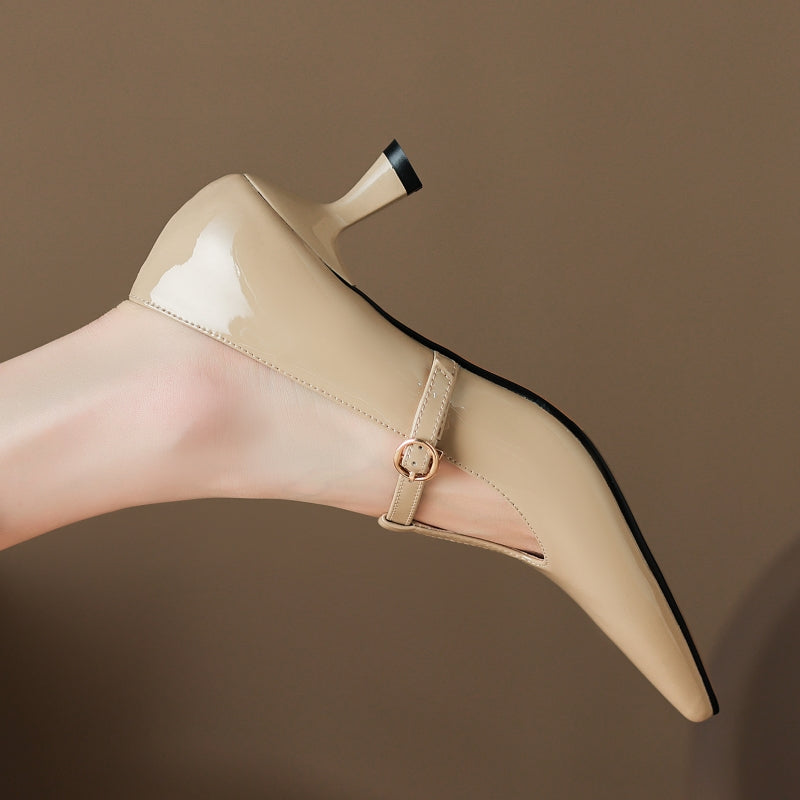 Lunira Genuine Leather Heels