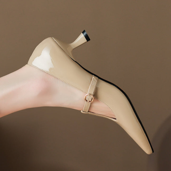 Lunira Genuine Leather Heels