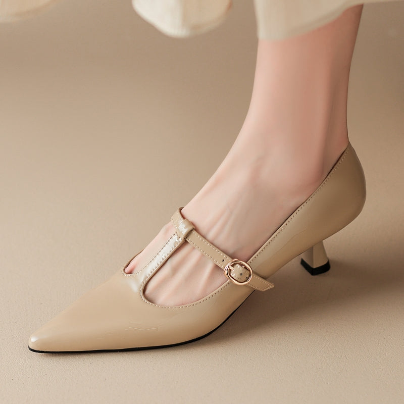 Lunira Genuine Leather Heels