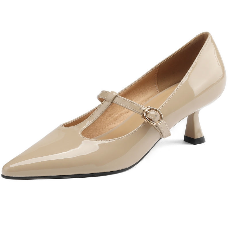 Lunira Genuine Leather Heels