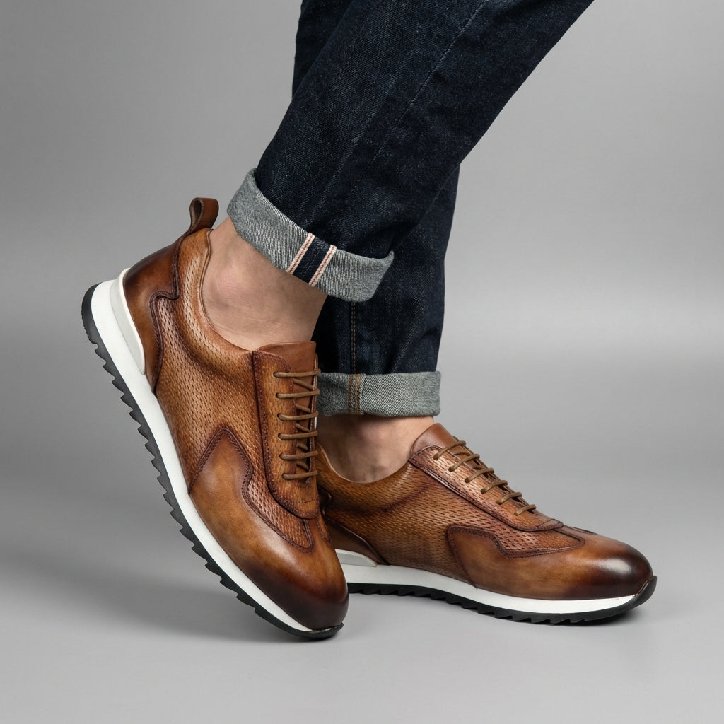 Stratton Cowhide Sneakers