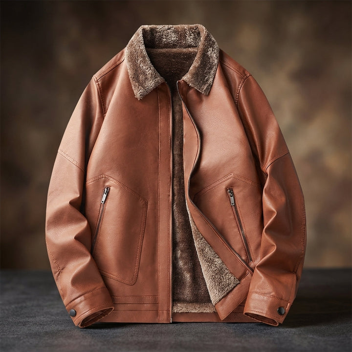 Lusso Fleece Lined Leather Jacket