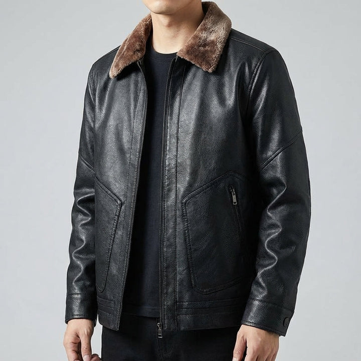 Lusso Fleece Lined Leather Jacket