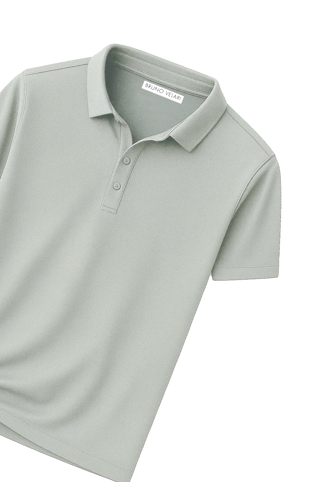 Classic Short Sleeve Polo with Three-Button Placket | Janmel – Light Grey