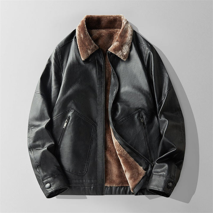 Lusso Fleece Lined Leather Jacket