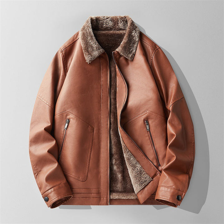 Lusso Fleece Lined Leather Jacket