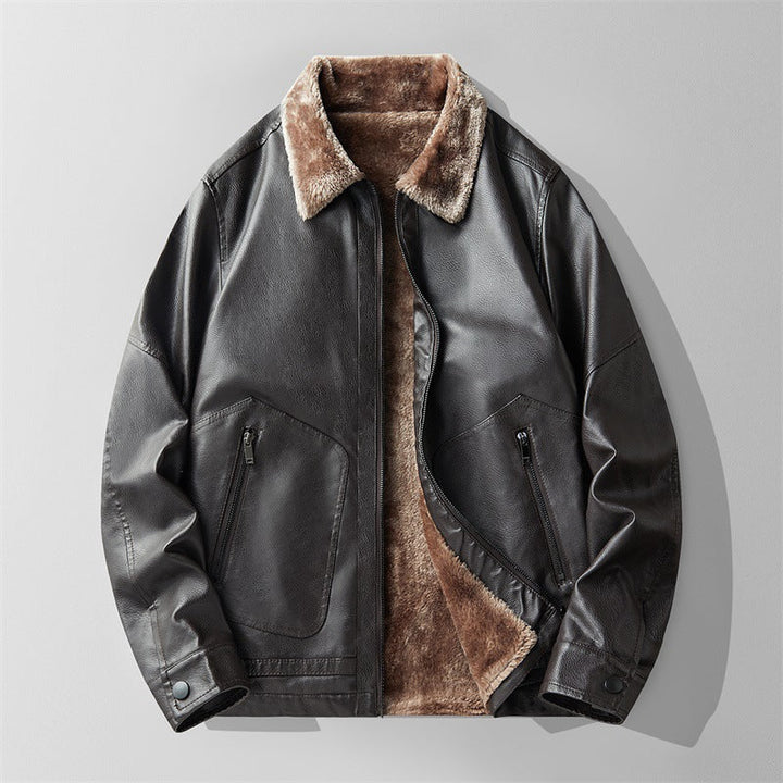 Lusso Fleece Lined Leather Jacket