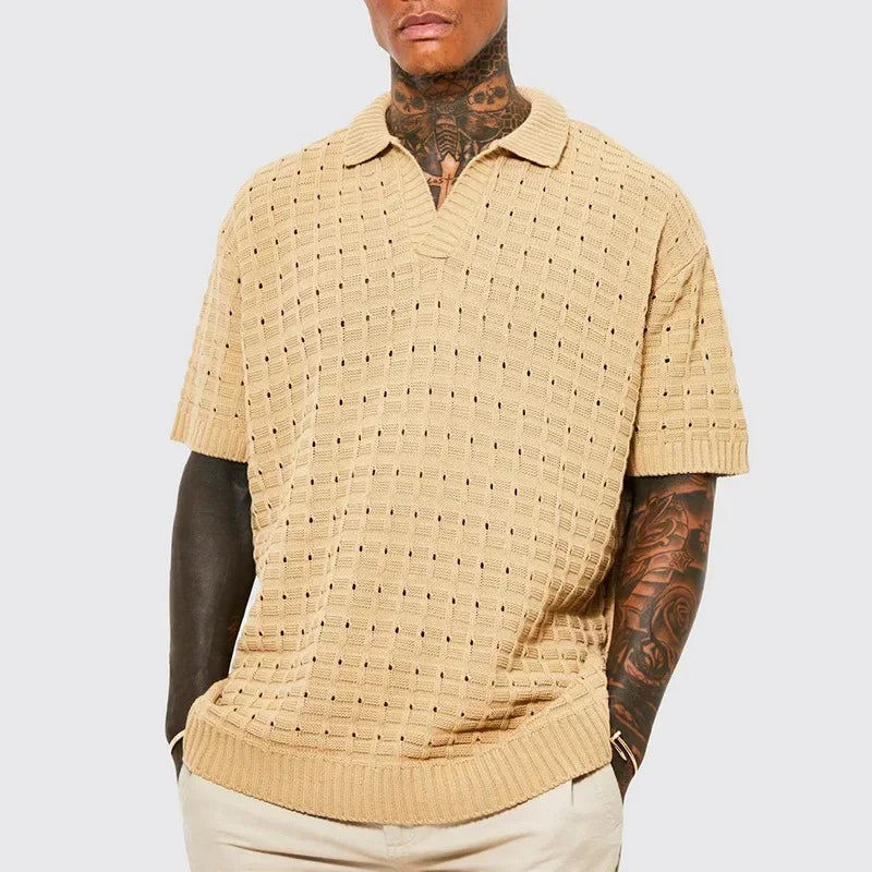 Wave Knit Polo