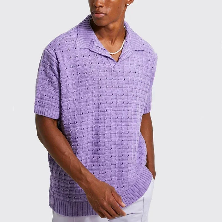 Wave Knit Polo